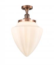 Innovations Lighting 517-1CH-AC-G661-12 - Bullet - 1 Light - 12 inch - Antique Copper - Semi-Flush Mount