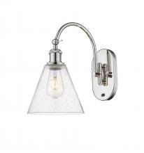 Innovations Lighting 518-1W-PN-GBC-84 - Berkshire - 1 Light - 8 inch - Polished Nickel - Sconce