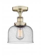 Innovations Lighting 616-1F-AB-G74 - Bell - 1 Light - 8 inch - Antique Brass - Semi-Flush Mount