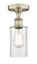 Innovations Lighting 616-1F-AB-G802 - Clymer - 1 Light - 4 inch - Antique Brass - Semi-Flush Mount