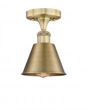 Innovations Lighting 616-1F-BB-M8-BB - Smithfield - 1 Light - 7 inch - Brushed Brass - Semi-Flush Mount