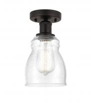 Innovations Lighting 616-1F-OB-G394 - Ellery - 1 Light - 5 inch - Oil Rubbed Bronze - Semi-Flush Mount