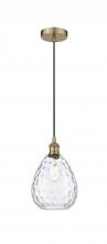 Innovations Lighting 616-1P-AB-G372 - Waverly - 1 Light - 8 inch - Antique Brass - Cord hung - Mini Pendant