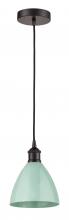 Innovations Lighting 616-1P-OB-MBD-75-SF-LED - Plymouth - 1 Light - 8 inch - Oil Rubbed Bronze - Cord hung - Mini Pendant