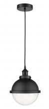 Innovations Lighting 616-1PH-BK-HFS-84-BK - Hampden - 1 Light - 9 inch - Matte Black - Cord hung - Mini Pendant