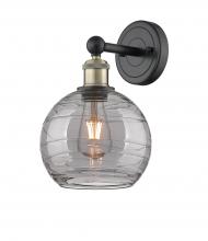 Innovations Lighting 616-1W-BAB-G1213-8SM - Athens Deco Swirl - 1 Light - 8 inch - Black Antique Brass - Sconce