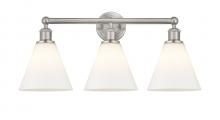 Innovations Lighting 616-3W-SN-GBC-81 - Berkshire - 3 Light - 26 inch - Satin Nickel - Bath Vanity Light