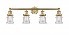 Innovations Lighting 616-4W-BB-G184S - Canton - 4 Light - 32 inch - Brushed Brass - Bath Vanity Light