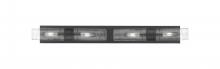 Innovations Lighting 617S-4W-BK-G617-8DE - Boreas - 4 Light - 39 inch - Matte Black - Bath Vanity Light