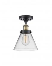 Innovations Lighting 916-1C-BAB-G42 - Cone - 1 Light - 8 inch - Black Antique Brass - Semi-Flush Mount