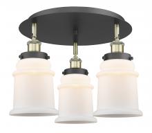 Innovations Lighting 916-3C-BAB-G181 - Canton - 3 Light - 18 inch - Black Antique Brass - Flush Mount