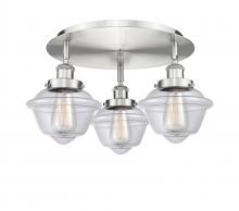 Innovations Lighting 916-3C-SN-G532 - Oxford - 3 Light - 19 inch - Satin Nickel - Flush Mount