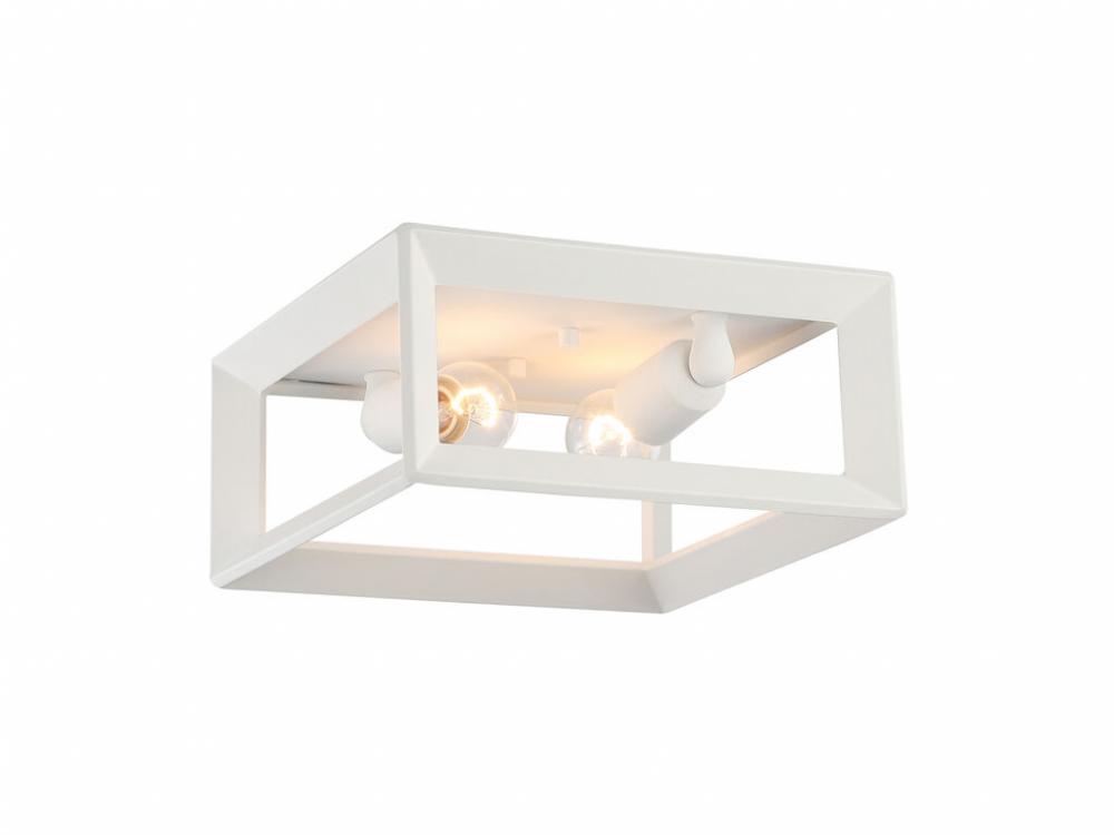 Smyth 2-Light Flush Mount in Natural White