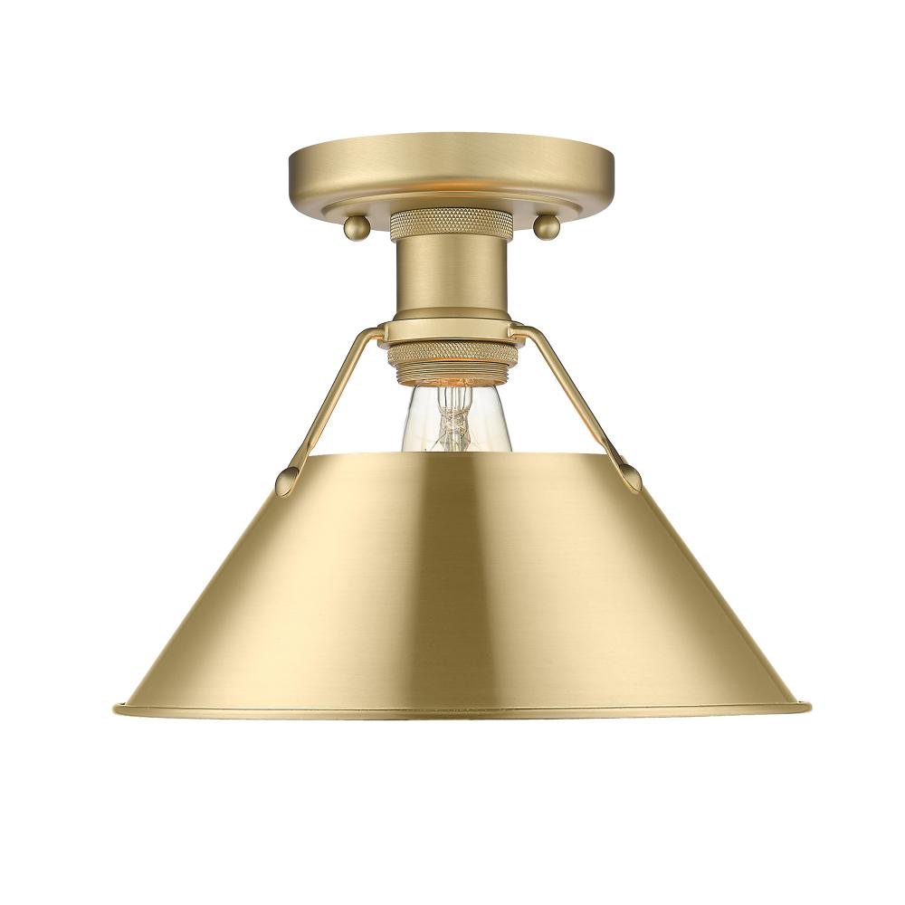 Orwell 1-Light Flush Mount in Brushed Champagne Bronze