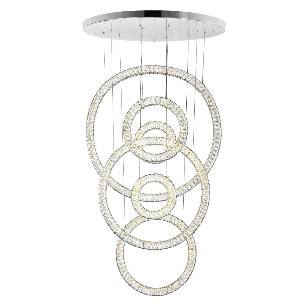 Celina LED Chandelier With Chrome Finish