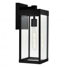 CWI Lighting 1695W6-1-101 - Windsor 1 Light Black Outdoor Wall Light