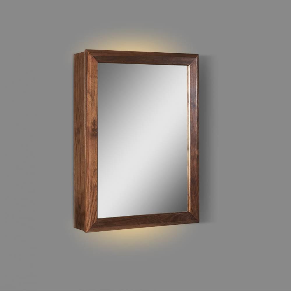 M4 20&apos;&apos; LED Medicine Cabinet - right - Natural Walnut