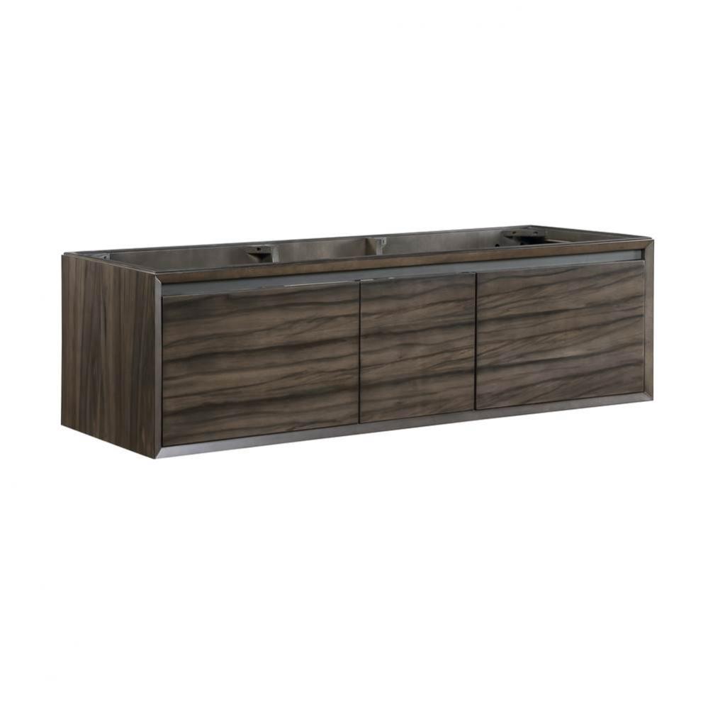 M4 60&apos;&apos; Double Bowl Wall Mount Vanity - Smoke