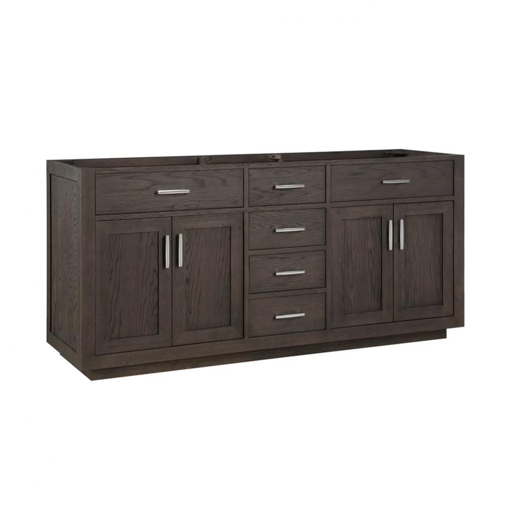 Brookings 72&apos;&apos; Double Bowl Vanity - Burnt Chocolate