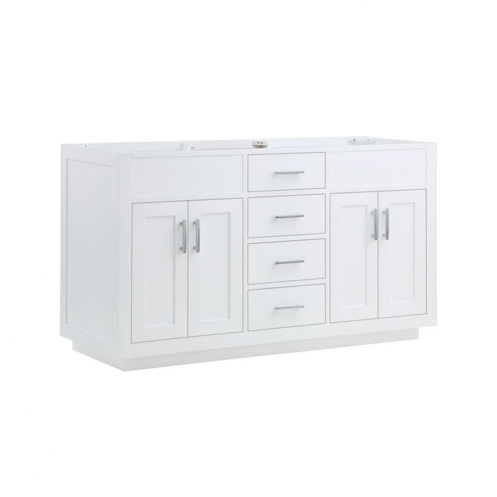 Brookings 60&apos;&apos; Double Bowl Vanity - Polar White