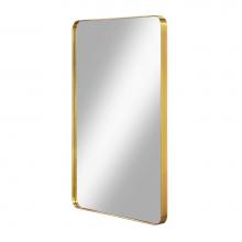 Fairmont Designs 1100-M24BR - Reflections 24'' Metal Frame Mirror - Brass