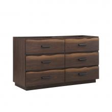 Fairmont Designs 1548-V6021D - Live Edge 60'' Double Bowl Vanity - Dark Walnut