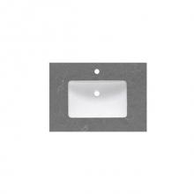 Fairmont Designs TQ2-S3122SG1 - 2cm (3/4'') 31'' Spectre Gray (SG) Quartz Top - single hole