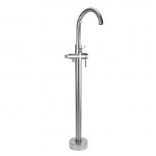 Jaclo 9990-LHHFST-PCH - Uptown Contempo Freestanding Tub Filler