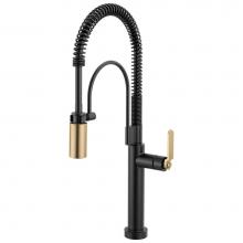 Brizo 64344LF-BLGL - Litze® SmartTouch Semi-Professional Kitchen Faucet - Industrial Handle