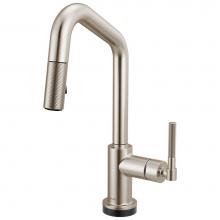 Brizo 64963LF-SS - Litze® Smarttouch Pull-Down Prep Faucet with Angle Spout - Knurled Handle