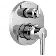 Delta Faucet T24959 - Trinsic® Contemporary Two Handle Monitor® 14 Series Valve Trim with 6-Setting Integrated