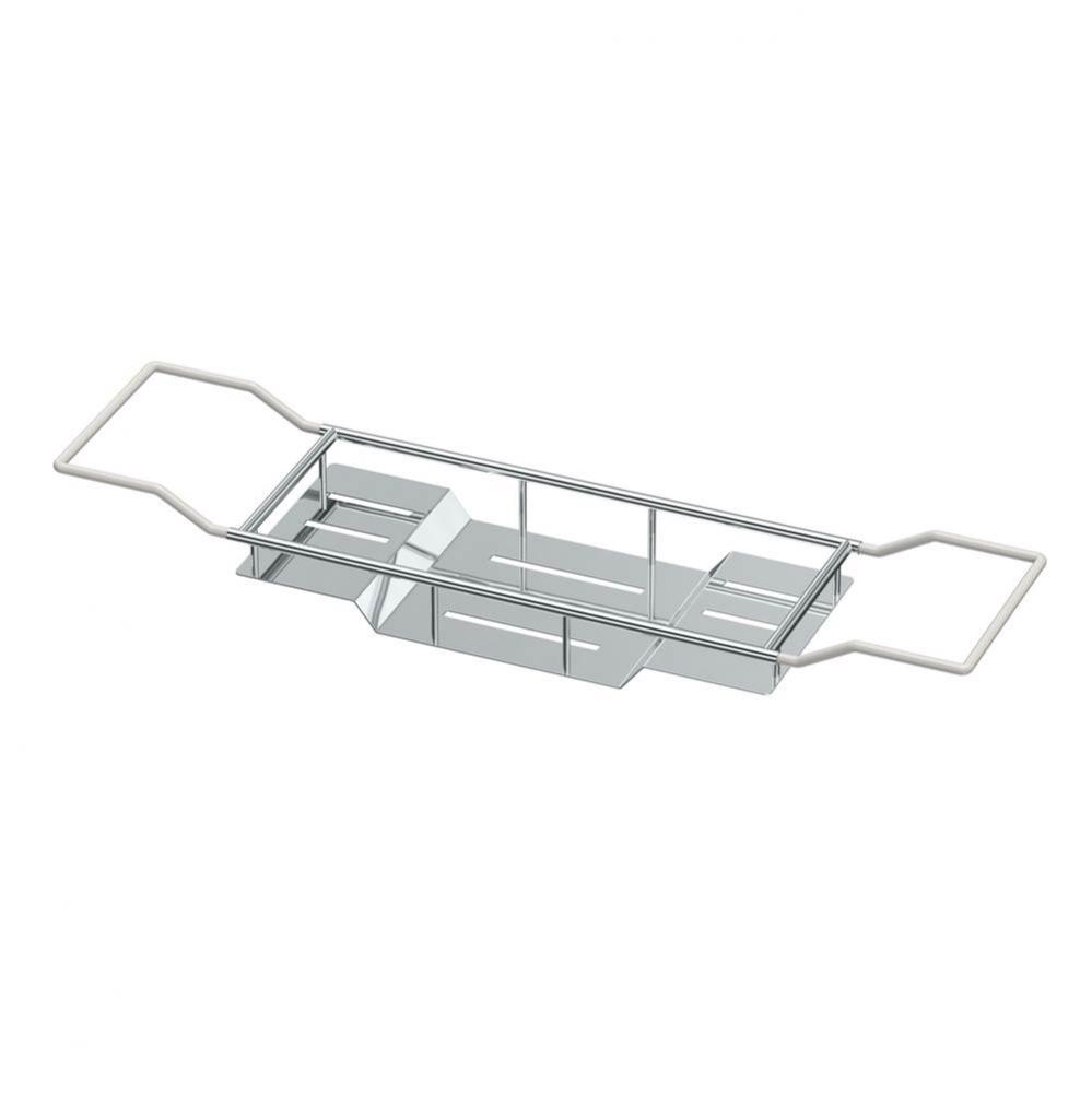 Modern Bath Tub Caddy, Chrome