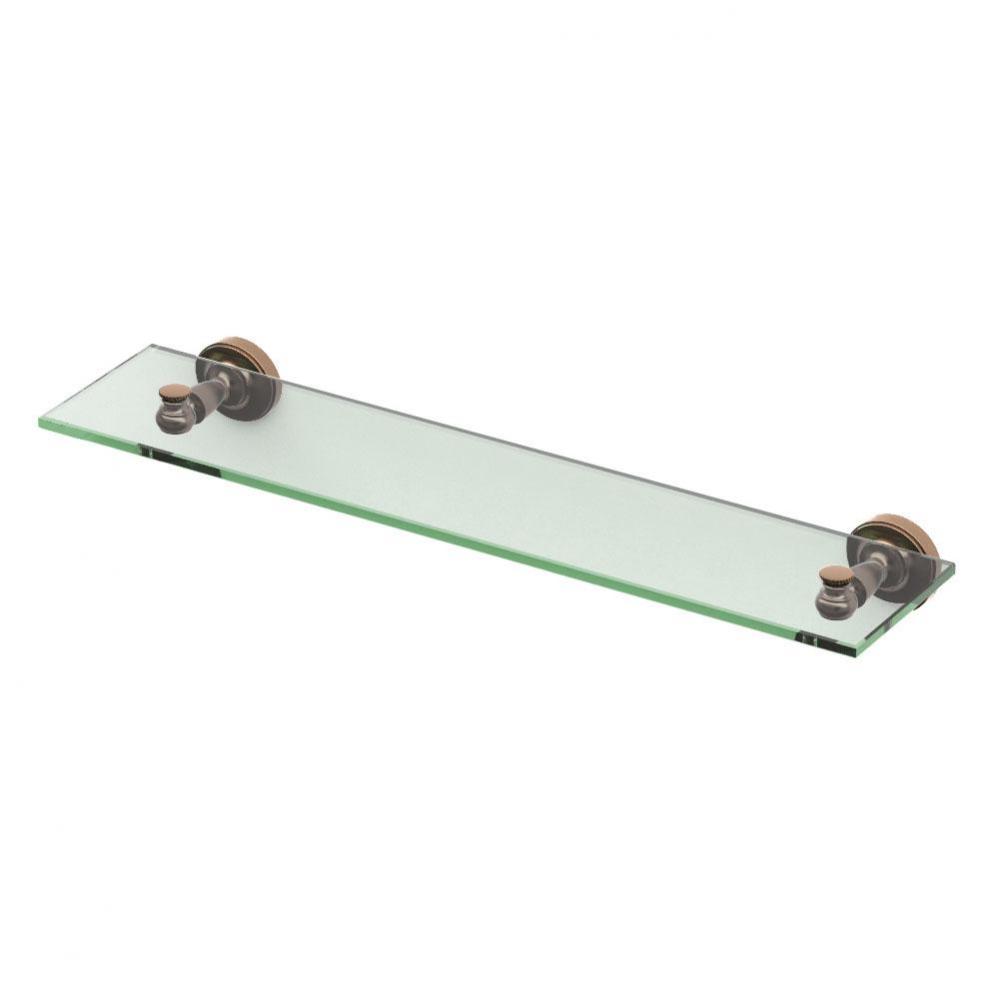 Tavern 20.13&apos;&apos; L Glass Shelf, Bronze