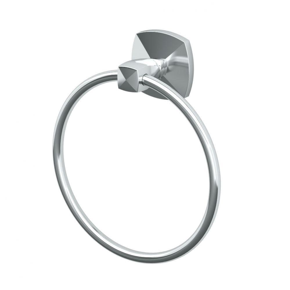 Jewel Towel Ring, Chrome