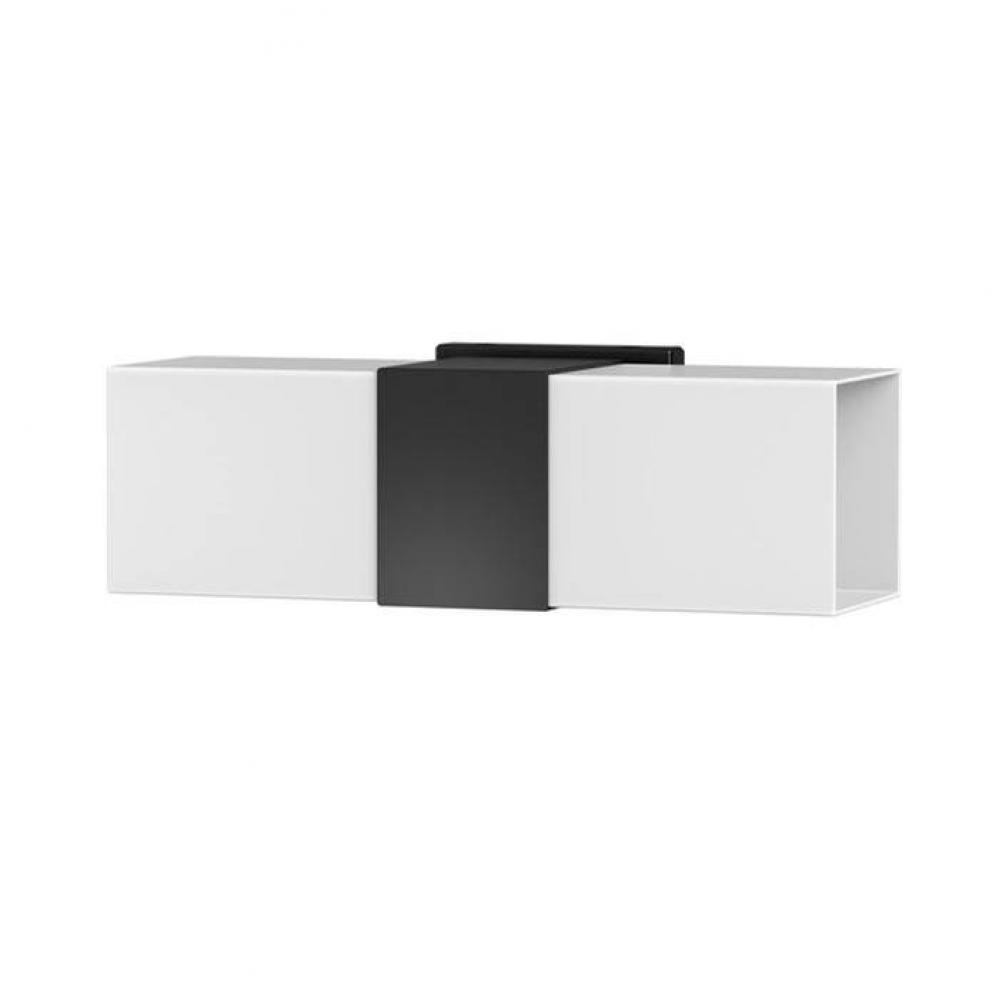 ELEVATE DBL SCONCE,MATTE BLACK