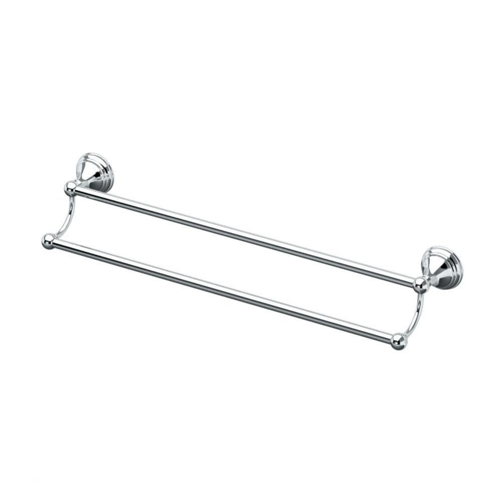 Charlotte 24&apos;&apos; L Double Towel Bar, Chrome