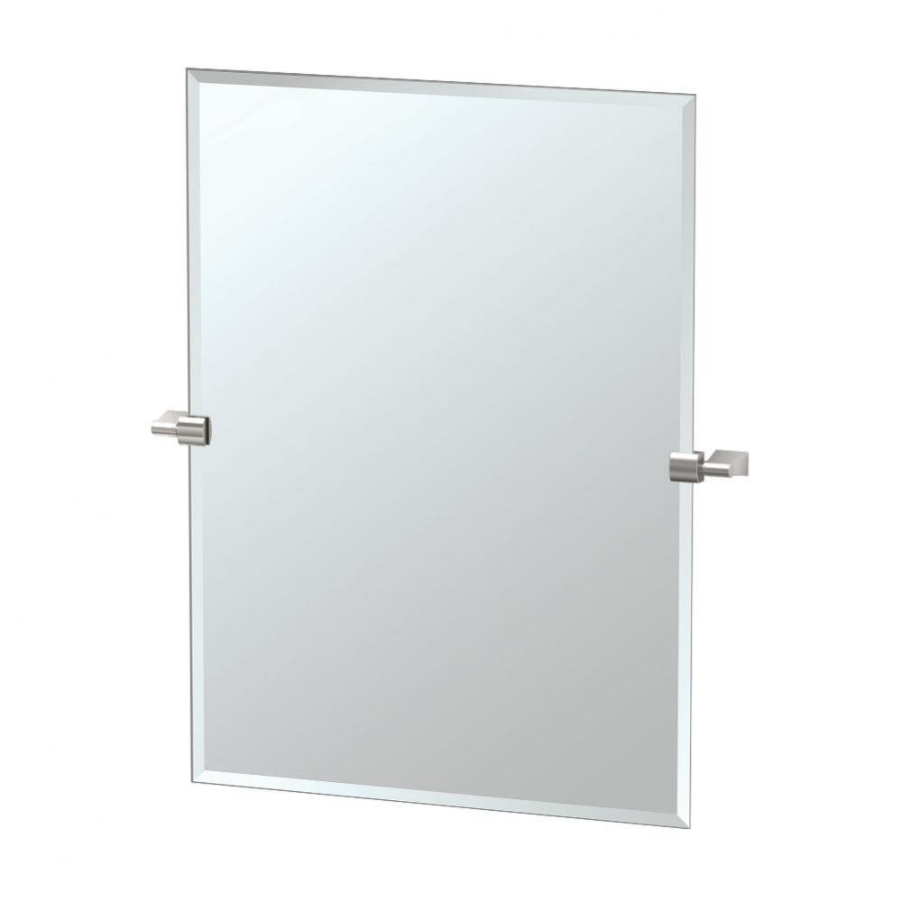 Bleu 31.5&apos;&apos;H Rectangle Mirror Satin Nicke