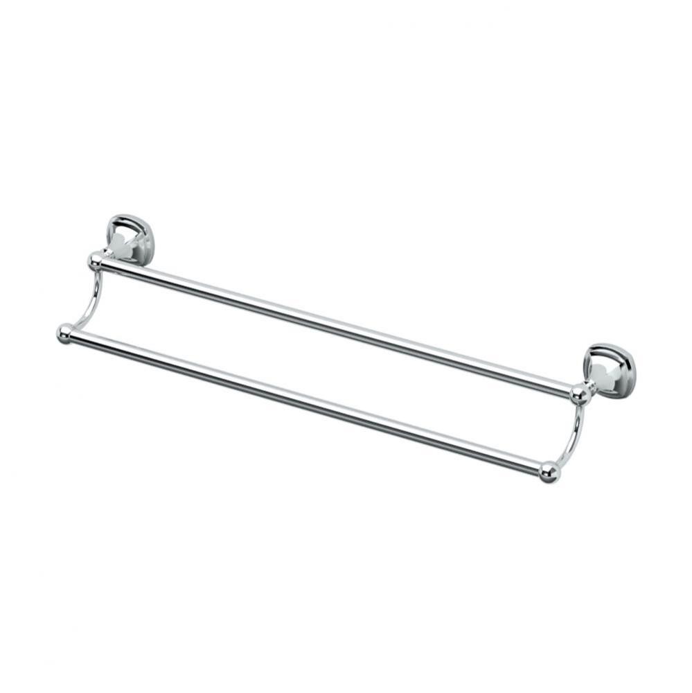 Lucerne 24&apos;&apos; L Double Towel Bar, Chrome