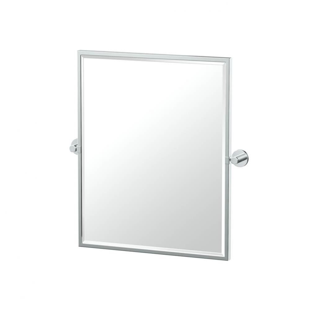 Reveal 25&apos;&apos;H Framed Rect Mirror Chrome