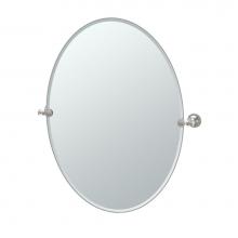 Gatco 4029LG - Tavern 32''H Oval Mirror Satin Nickel