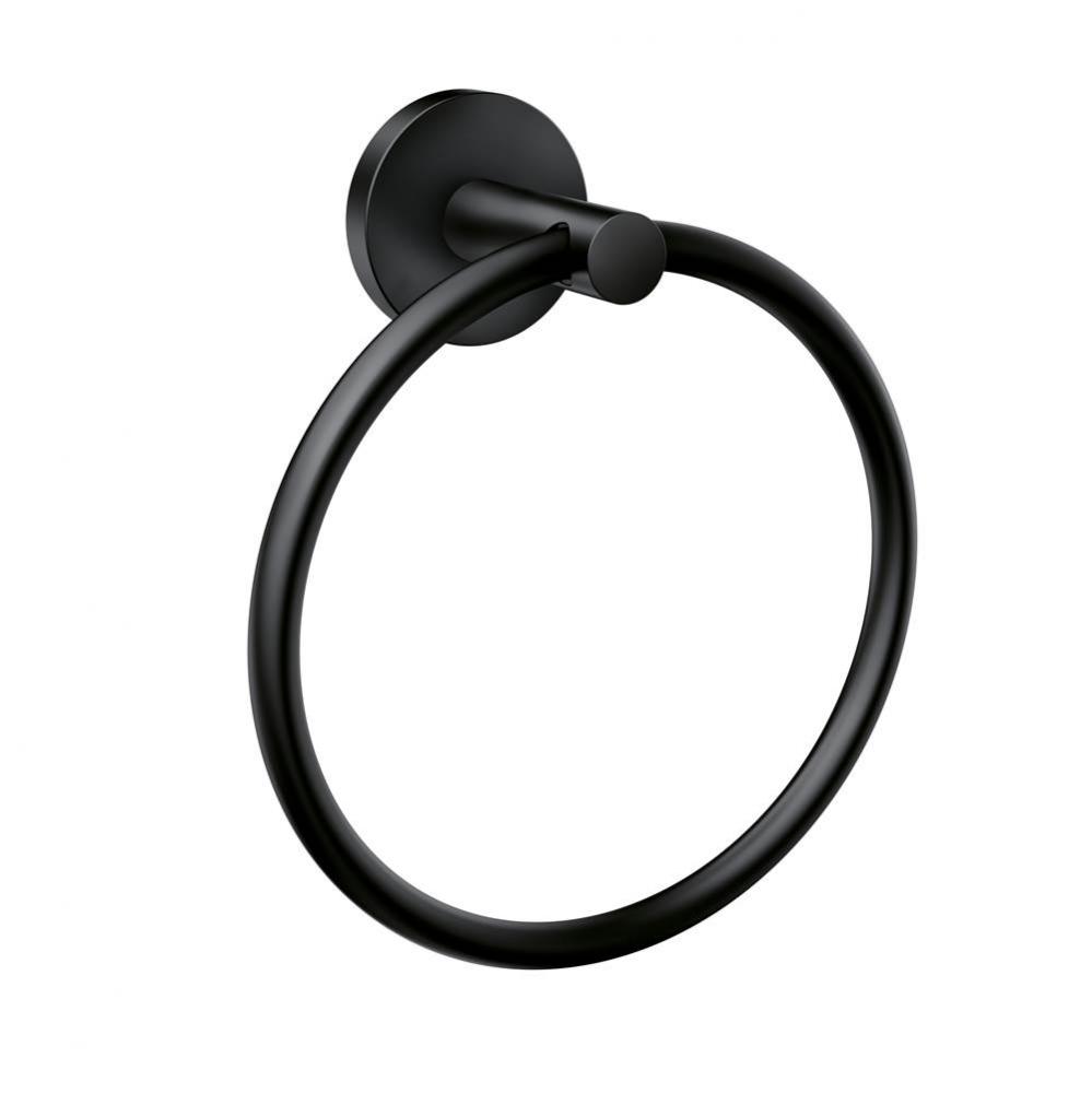 Matte Black Towel Ring