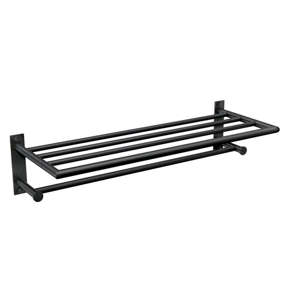 Matte Black Towel Shelf