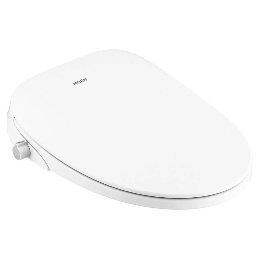 Elongated Bidet Toilet Seat - White