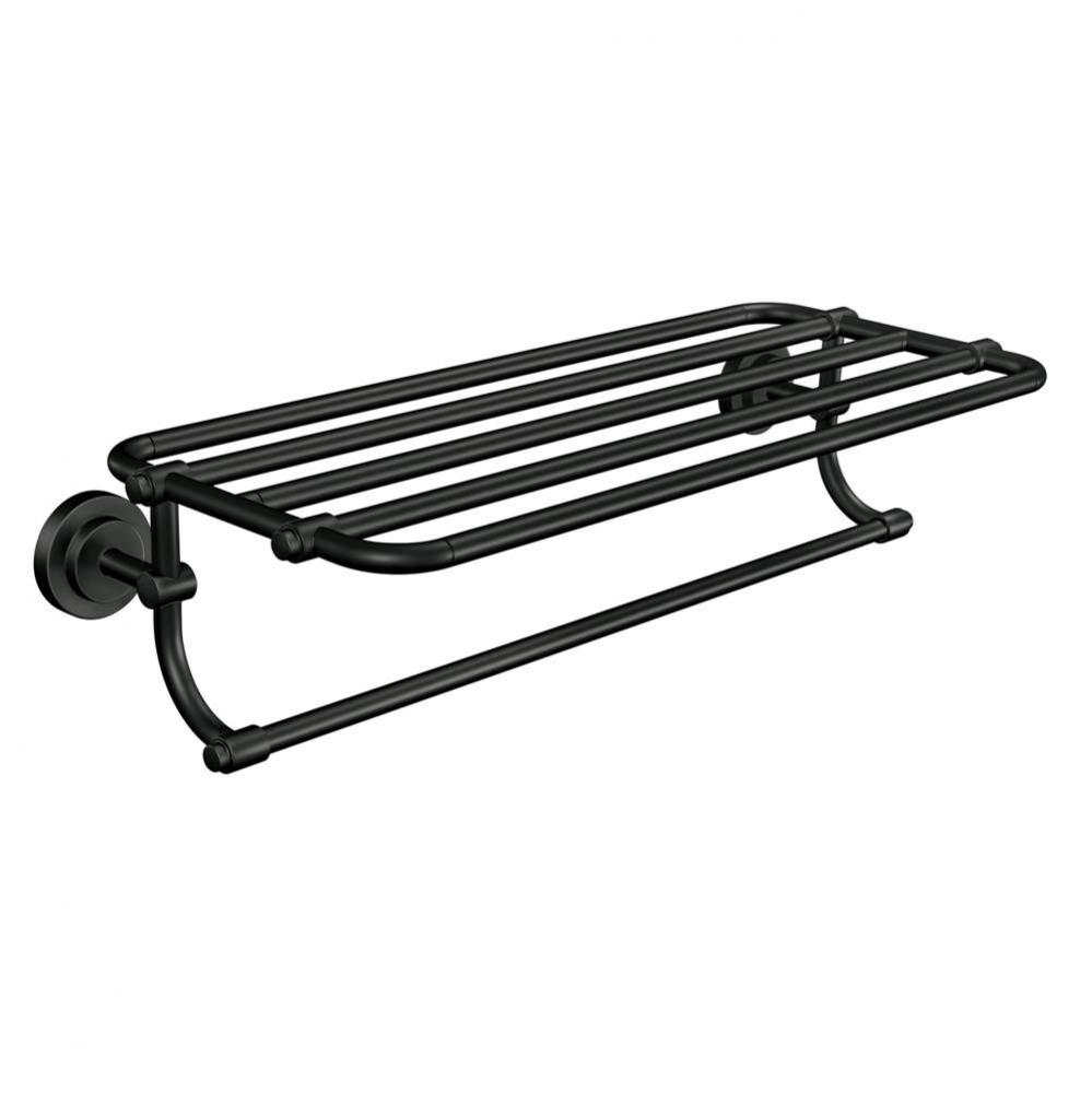 Matte Black Towel Shelf