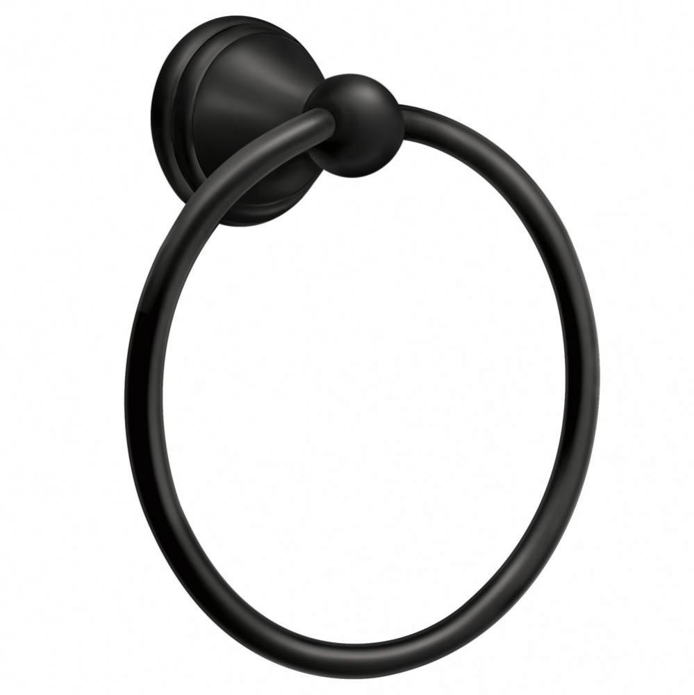 Matte Black Towel Ring