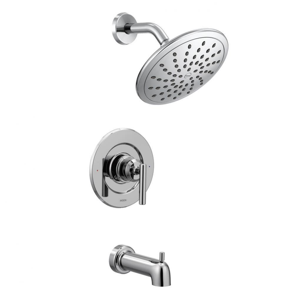 Gibson Posi-Temp Pressure Balancing Modern Tub and Shower Trim with 8-Inch Rainshower, Valve Requi