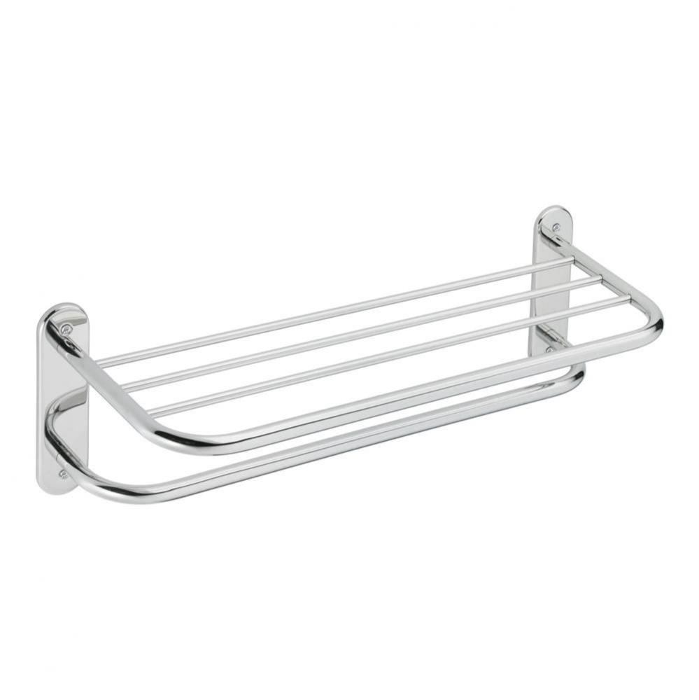 Stainless 24&apos;&apos; Towel Bar With Shelf