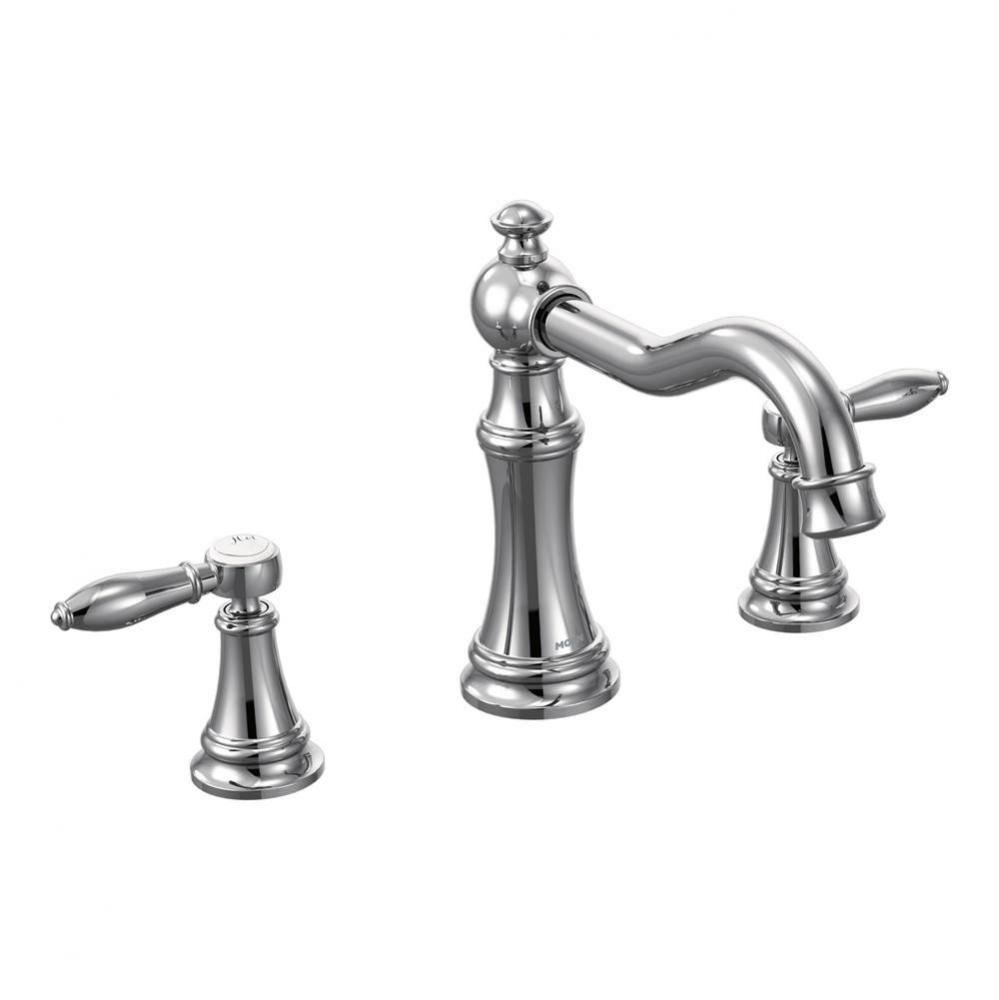 Moen Ts22103 Weymouth Two-Handle High Arc Roman Tub Faucet, Chrome