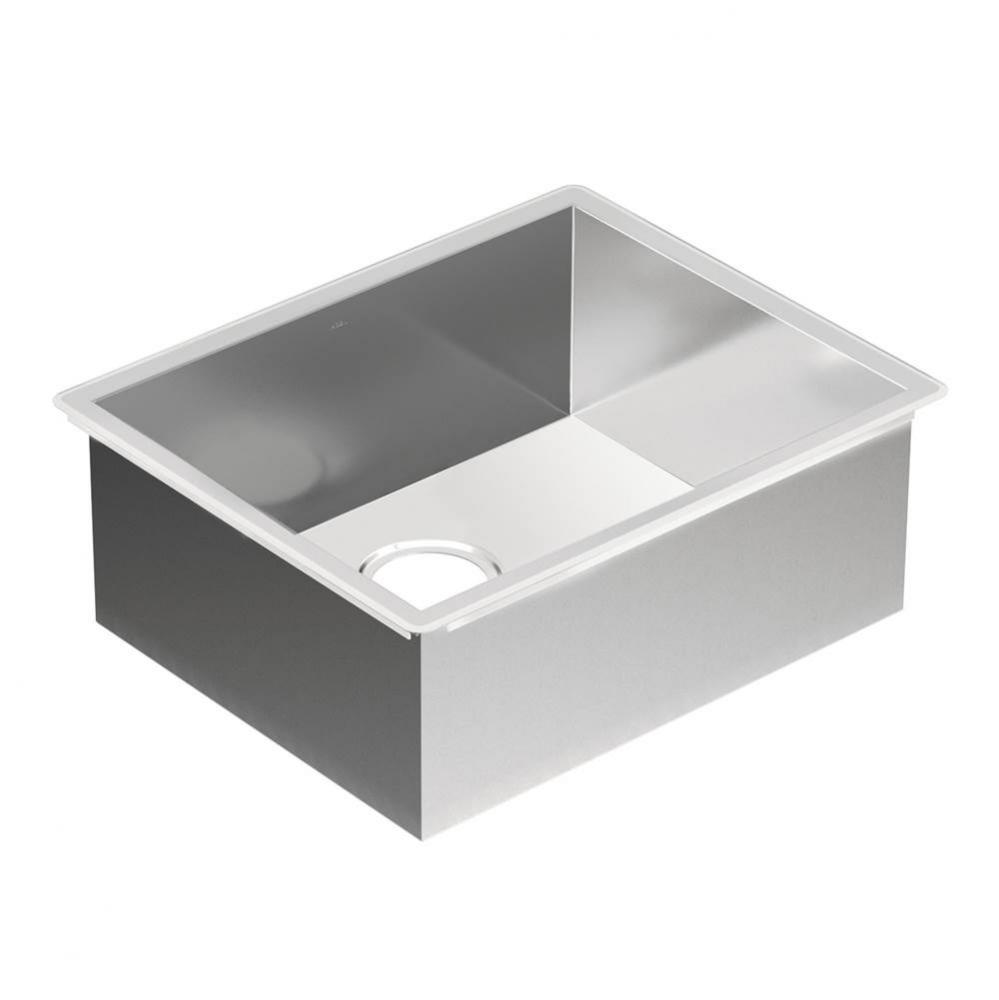 1800 Series 18-Gauge Single Bowl Undermount Sink, Stainless Steel