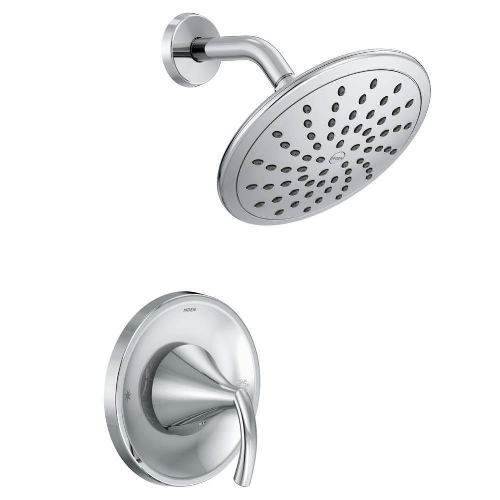 Glyde Posi-Temp Rain Shower 1-Handle Shower Only Faucet Trim Kit in Chrome (Valve Sold Separately)